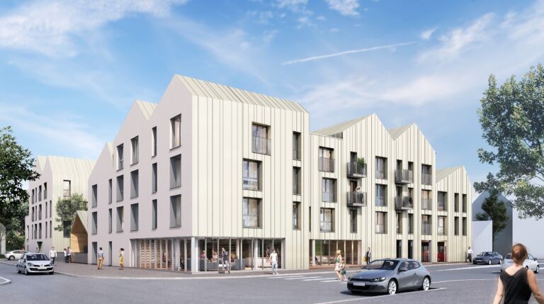 A Louviers, toitures en Sheds pour ce nouvel ensemble immobilier