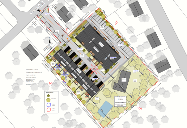 plan masse Le Clos Léo Lion-sur-mer Primo J