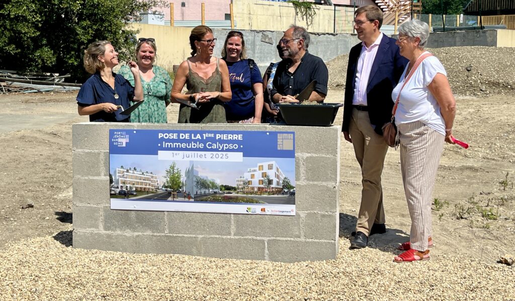 pose première pierre port jérôme sur seine calypso