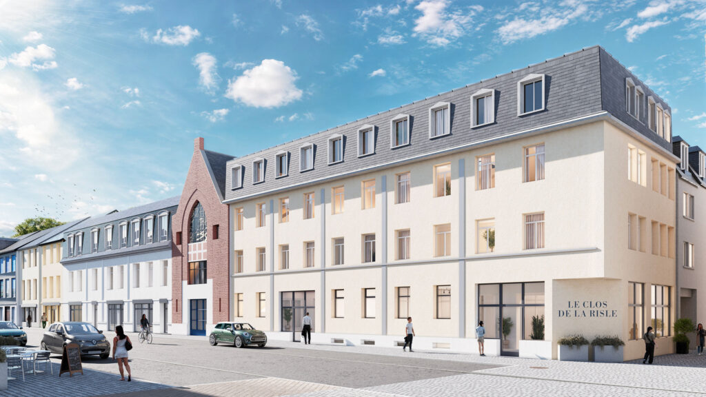 le clos de la risle réhabilitation logements commerces pont audemer